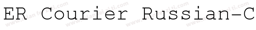 ER Courier Russian-Courier字体转换